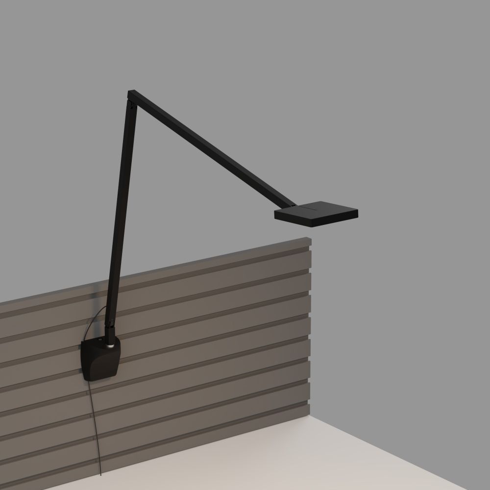 Koncept Lighting FCD-2-MTB-SLT Focaccia Desk Lamp with slatwall mount (Matte Black)